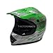 TMS Youth Kids Green Flame Motocross ATV Mx Off-road Dirt Bike Helmet DOT (Small)