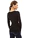 PattyBoutik Women Raglan V Neck Ruched Sides Top (Black Small)