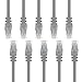 GearIT Cat 6 Ethernet Cable (10-Pack 10 Feet) Cat6 Network Patch, 10Gbps, RJ45, Snagless Cord, Gold-Plated Connectors, Internet for PC, TV, Tablet, Router, Printer, Servers, IT Data Center - Gray