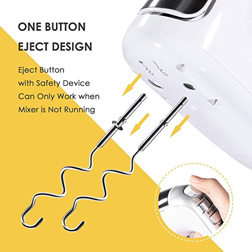 Hand Mixer Electric, REDMOND Handheld Mixer 5Speed Compact with Turbo