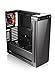 Thermaltake View 27 Black Edition Gull Wing Window SPCC ATX Mid Tower Tt LCS Certified Computer Chassis with Red LED Riing Fan CA-1G7-00M1WN-02