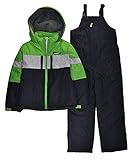 London Fog Big Boys' 2-Piece Colorblock Snow Bib and Jacket Snowsuit