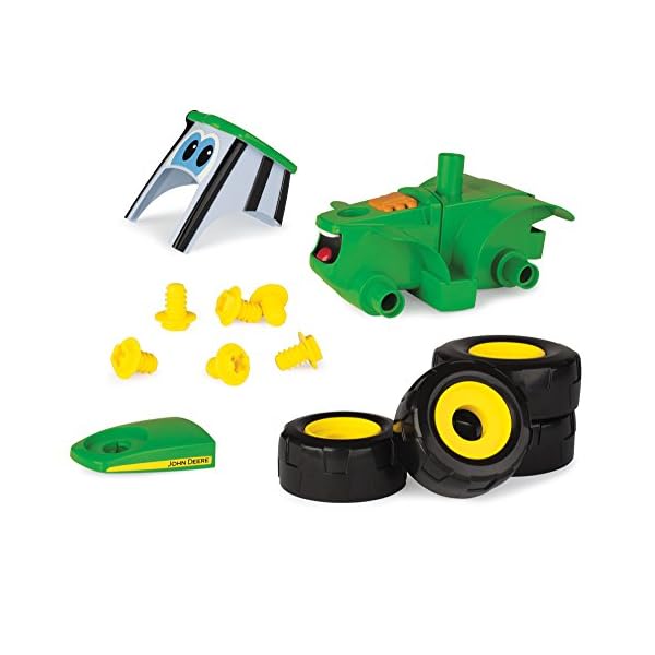 John-Deere-Build-A-Johnny-Tractor-16-Piece-Building-Farm-Toy-Car-Tractor-Toy-With-Motorised-Drill-For-18-Months-2-3-4-Years-Old-Boys-Girls John Deere Build A Johnny Tractor, 16 Piece Building Farm Toy Car, Tractor Toy With Motorised Drill For 18 Months, 2, 3…