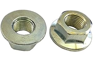 CLIPSANDFASTENERS 5 M16-1.5 Hexagon Flange Nut - Non-Serrated Class 10 Zinc DIN 6923 / ISO 4161