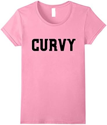 Womens Curvy Statement T-Shirt Small Pink