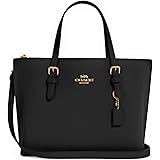 coach women's turnlock tote handbolsa black