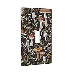 Cute Mushroom Boho Light Switch Cover Decorative