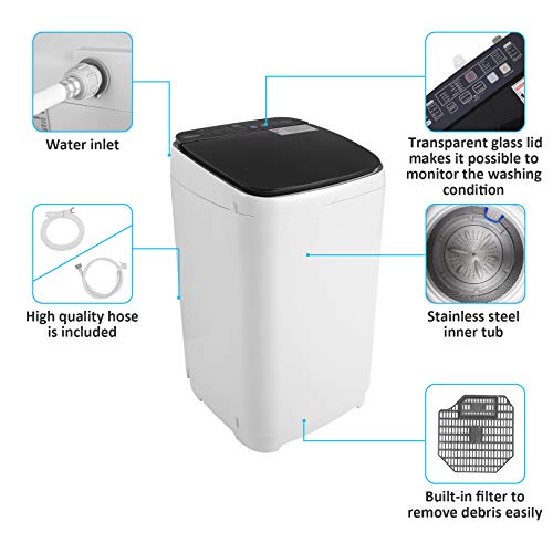 Washing Machine Nictemaw Portable Washer 1.45 Cu.ft/13.5Lbs Capacity