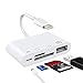SD TF Card Reader Compatible iPhone iPad iPod for iOS 13,USB OTG Camera Connection Kit SD T-Flash Card Reader Work with Hubs Keyboards U-Disks