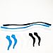 Pack of 3 Sets Anti-slip Elastic Silicone Kids Children‘s Eyewear Retainer Eyeglass Headband Sunglass Holder Strap Cord and Anti-slip Temple Tips Ear Hook with Clear Case (Color 4)