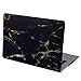 HDE MacBook Air 13 inch Case - Hard Shell Cover Keyboard Skin Fits Previous Generations A1466 A1369 (2008-2017) - Black and Gold