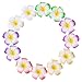 Mudder 12 Pieces 3.7 Inch Hawaiian Plumeria Flower Hair Clip Foam Hair Accessory for Beach Party Wedding Event Decoration
