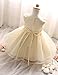 NNJXD Girl Flower Sequin Princess Tutu Tulle Baby Party Dress Size(90) 19-24 Months Yellow