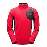 Spyder Men's Bandit Half-Zip Stryke Fleece Pullover Jacket for Winter Sports
