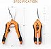 GARTOL Garden Pruning Shears – Gardening Trimming Scissors Hand pruners with Non-Stick Stainless Steel Blades, Make Precise Cuts (2 Pack, Orange and Green)thumb 2