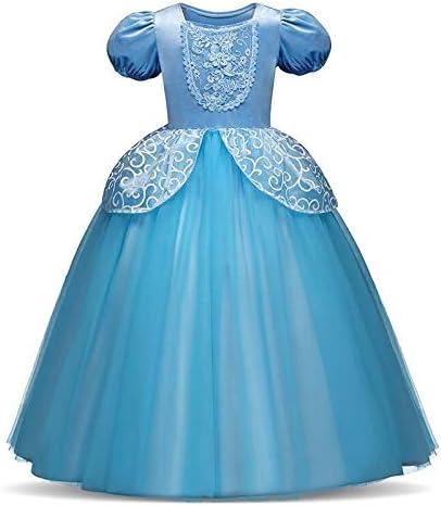 Starreed ラプンツェル シンデレラ コスチューム ディズニープリンセスドレス 子供 シンデレラ風 コスチューム 子供服 ロングドレス ワンピース ディズニープリンセス キッズコスチューム ハロウィン コスプレ 誕生日 発表会 110cm B07ycct9ht 1 900円