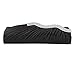 Jubileens Satin Wavy Crystal Bag Evening Prom Bridal Wedding Purse Clutch Handbag (Black)