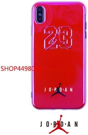 1 piece Phone Cases For iPhone 7 8 Plus X XS XR MAX Hot Trend Sports Brand Air dunk 23 Jordan 3D Emboss Soft Blue light Back Cover Case