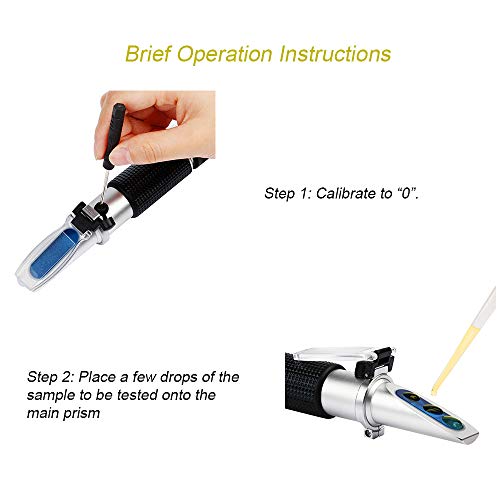 Anpro Brix Refractometer with ATC, ATC Digital Handheld Refractometer