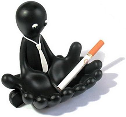 Sumperth Fun Negro Resin Ashtray Home Office Tabletop Beautiful Decoration Birthday Gift