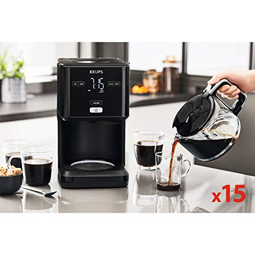 Krups KM6008 Smart'n Light Kaffeemaschine | mit Timer |intuitives Display | 1,25 L Fassungsvermögen für bis zu 15 Tassen… – Bild 5