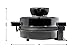 Chefman Perfect Pour Volcano Belgian Waffle Maker ®, Round Electric Waffle Iron, Easy Use, No Overflow Design - FREE Measuring Cup & Pour Spout, Silver/Black
