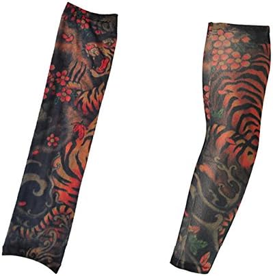 Actual Anime Tattoo Arm Sleeve Men and Women Protection Breathable Outdoor Basketball Sports Wrist Sunscreen Keep Warm Fishing Gloves