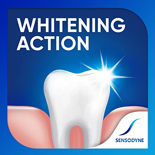 SENSODYNE REPAIR AND PROTECT WHITENING TOOTHPASTE, TOOTHPASTE FOR SENSITIVE TEETH AND CAVITY PREVENTION, 3.4 OZ (PACK OF 2)