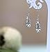 925 Sterling Silver Filigree Dangle Earrings for Women Fashion