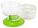 Ozeri Italian Made Fresca Salad Spinner and Serving Bowl, BPA-Free, Green, 4.4 qt