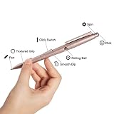 YYGIFT Fidget Ballpoint Pen 2 in 1 Stress Relieve Business Office Toy Ballpoint Pens Hand Stress Reliever Fidget ADHD Autisum Focus Anxiety Relief Rose gold
