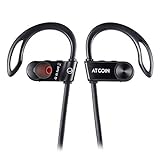 ATGOIN Bluetooth Headphones, Wireless 4.1 Earbuds Stereo Earphones, Noise Cancelling Sweatproof Headset Secure Fit for Sports with Built-in Mic