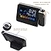 Digital Weather Projection Snooze Alarm Clock Color Display LED Backlight