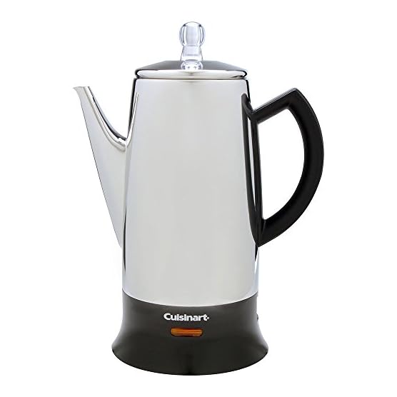 Cuisinart PRC12 Classic 12Cup StainlessSteel Percolator, Black