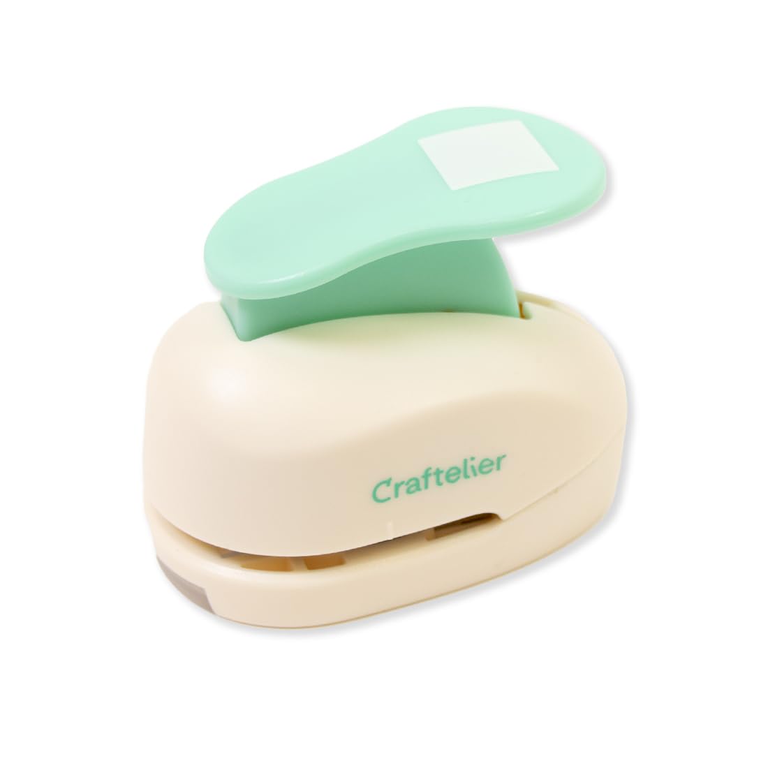 Craftelier - 1” (2.54 cm) Diameter Square Punch with Lever Press | Suitable for Paper and Cardstock | Ideal for Craft and Scrapbooking Projects | Size Approx. 7 x 4.5 x 6 cm