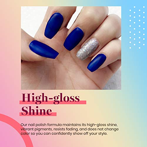 Beetles Gel Nail Polish Paulina Lapis Blue Color Translucent Soak Off Uv LED Nail Lamp Gel Polish, Blue Color Soak Off U V LED Gel Polish Nail Art Design Manicure Salon DIY Salon Gel - Image 7