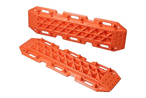 MAXSA 20333 Escaper Buddy Traction Mats for Off-Road Mud, Sand, & Snow Vehicle Extraction (Set of 2), Orange