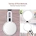 15X Magnifying Makeup Mirror 2-Sided Tabletop Mirror of 360° Rotation Fashion Travel or Bathroom Hanging Mirror (White)