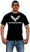 Mens Chevy Corvette C7 Logo T-Shirt with Exclusive American Flag Sticker (Medium, Black Tee 1)