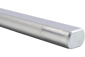 Autoptzxd 23" Length 3/4" DD Surface Plated Stainless Steering Shaft Universal DD Fit for 3/4" 0.75 Inch DD Universal U Joints Fully Machined