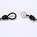 Barch Single Pearl Choker Necklace on Genuine Black Leather Cord for Women Handmade Choker Jewelry Gift (15