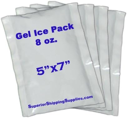 8oz. (1/2 Lb.) Gel Ice Pack 5" x 7" (4 Count)
