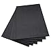BXI Sound Absorber - Acoustic Absorption Panel - Polyester Fiber - Multiple Color Options - 16'' X 12'' X 3/8'' - 6 PACK (Matte Black) primary