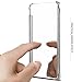 Shinetop for iPhone 8 Plus/for iPhone 7 Plus Case, Smart Clear View Window Electroplate Plating PC Mirror Flip Folio Case Cover Ultra Slim Thin 360 Degree Full Body Protective Case