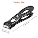 Nail Clippers Manicure Set for Fingernail & Toenail Stainless Steel Heavy Duty Nail Kit Grooming for Men Pedicure Tool Trimmer, opove X3 Black