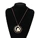 QIAONAI Wood Style Round Green Bird Pendant Handmade Nature Jewelry 39