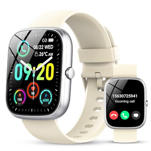 Montre Connectée Homme Femme, 1.91"HD Smartwatch avec Appel Bluetooth, 100+Sportifs Montre Sport Podometre Sommeil Moniteur Cardiofrequencemetre SpO2, Montre Intelligente Etanche IP68 pour Android/iOS