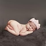 FEITONG(TM) Lovely Newborn Baby Princess Hand-woven Crown Tiara Headband 2-10 Months (Pink)
