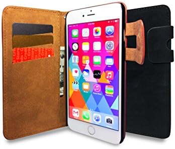 HZ Concept® Iphone 6 Case - Premium Leather Wallet Case with Stand Flip Cover for Iphone 6 Plus(5.5") (Black)