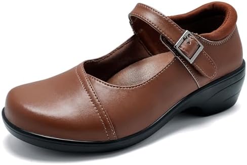 Dr. Comfort Lu Lu Women's Dress Shoe Chestnut - 5.5 Extra Wide
